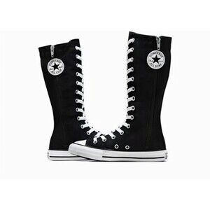 Converse Chuck Taylor All Star XX Hi Knee High Black Boots Youth Size [1][2][3]